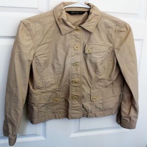 Eddie Bauer Beige Button Up Jacket
